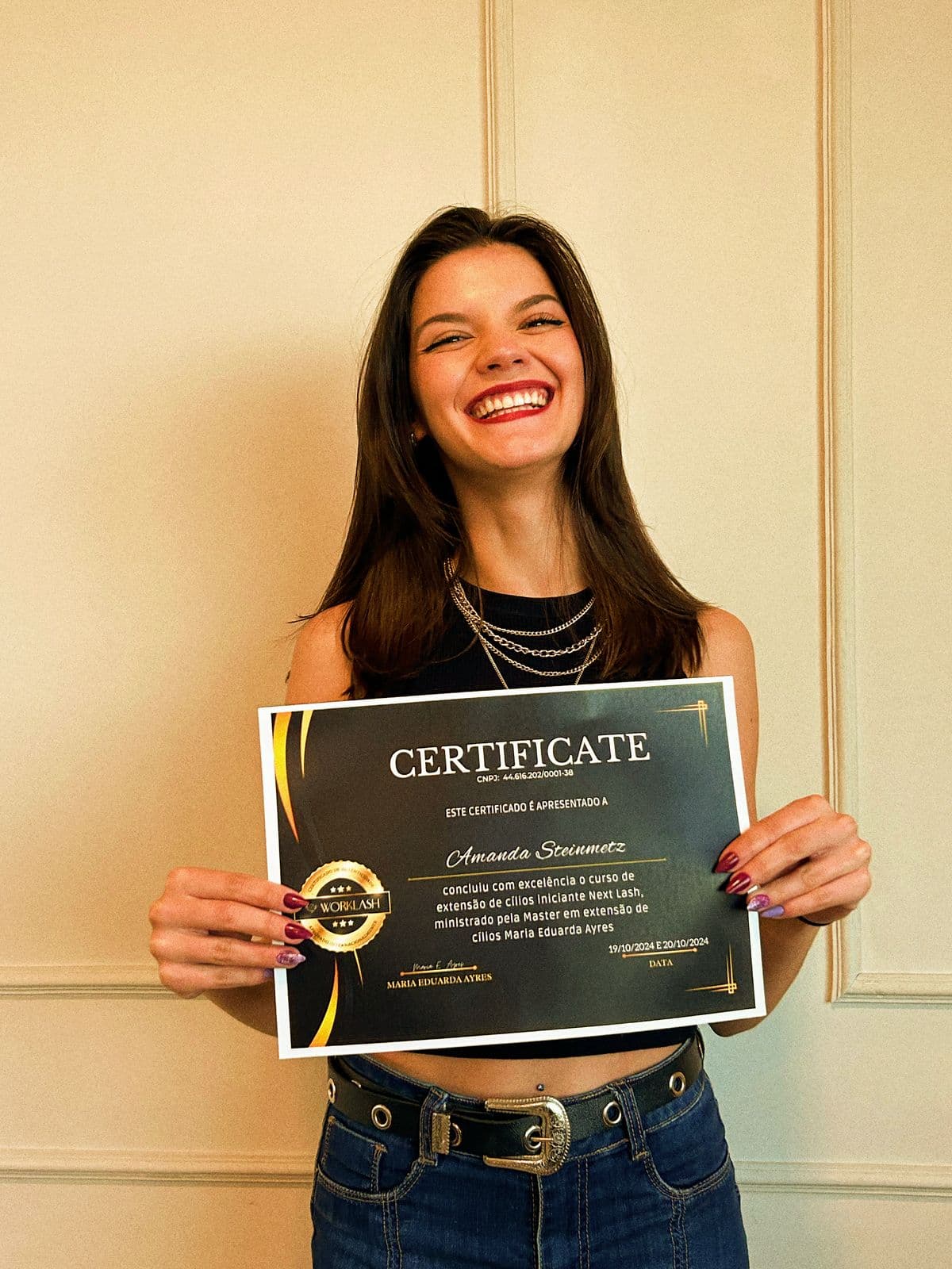 Aluna formada Amanda Steinmetz