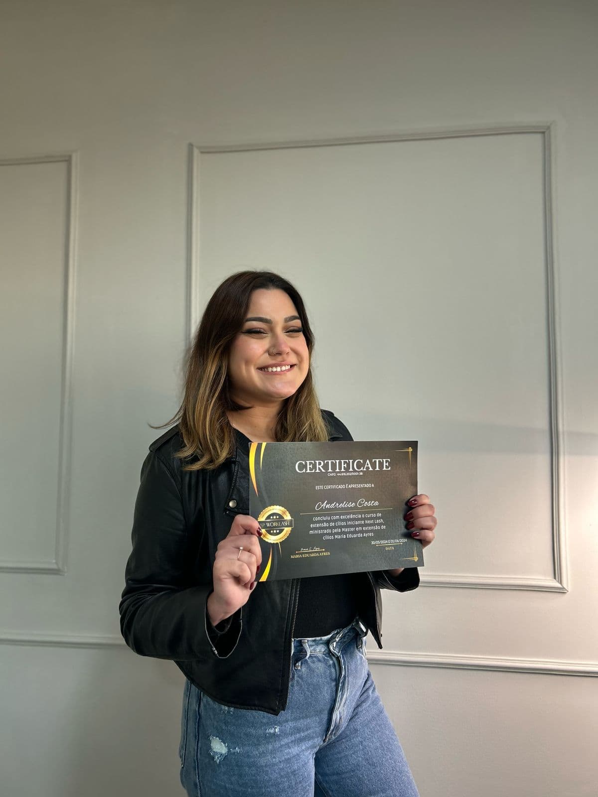 Aluna formada Andrelise Costa