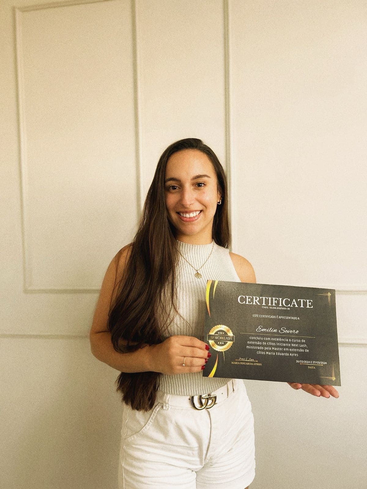 Aluna formada Emilin Severo