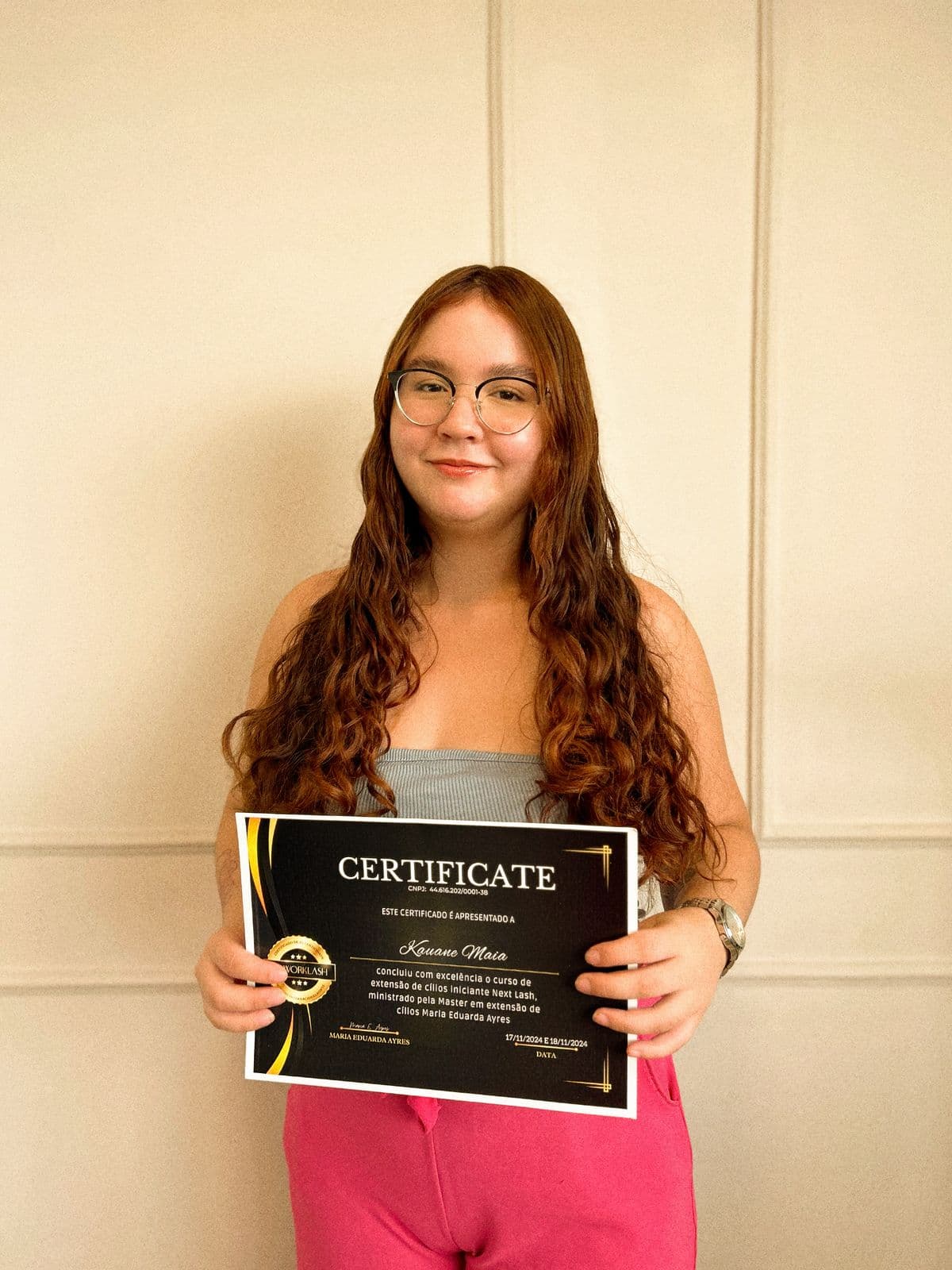 Aluna formada Kauane Maia