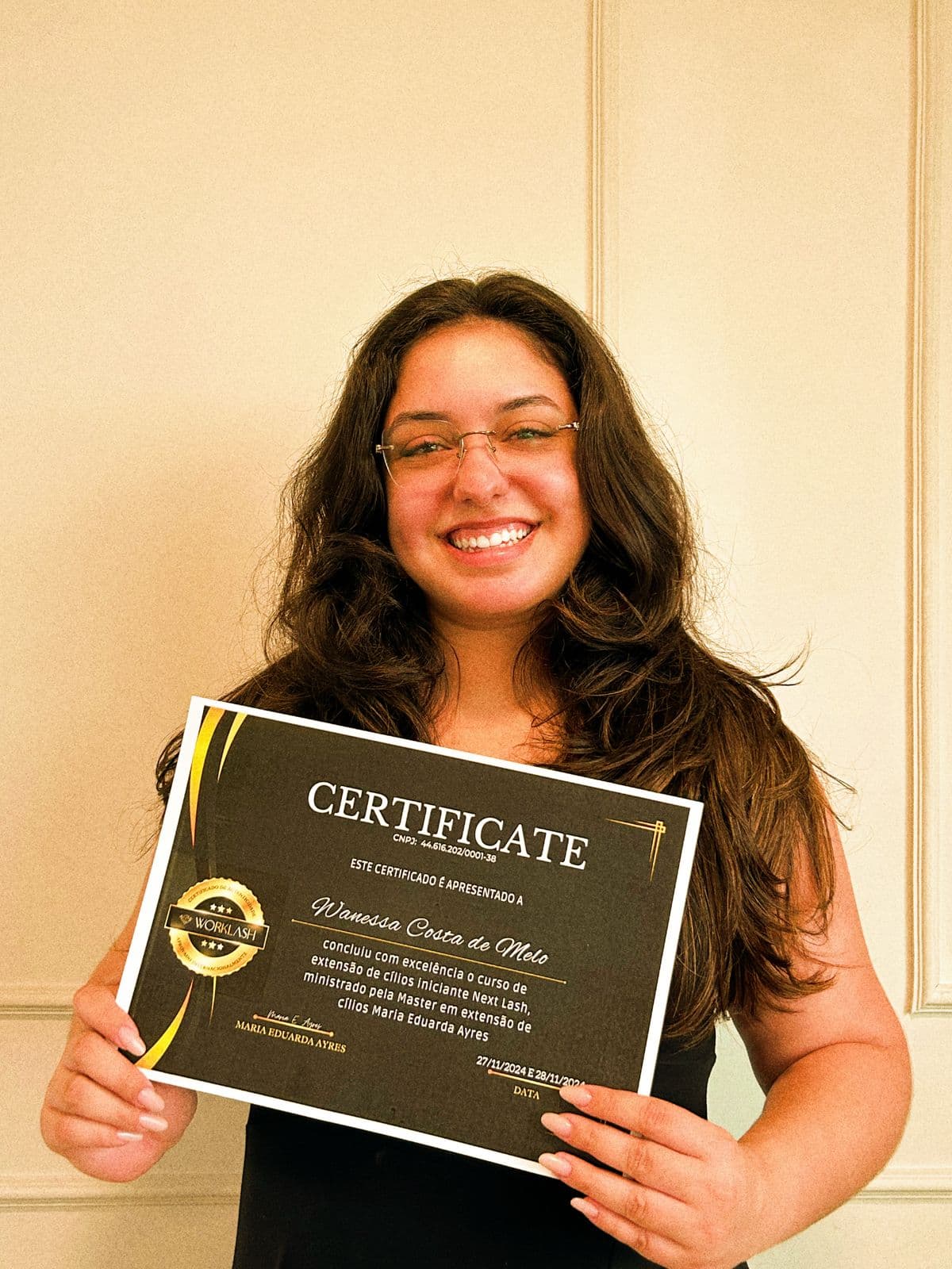 Aluna formada Wanessa Costa de Melo